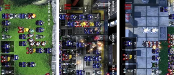 Gameplay screenshot from robo defense for Android