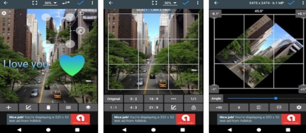 Gameplay screenshot from photo editor for Android