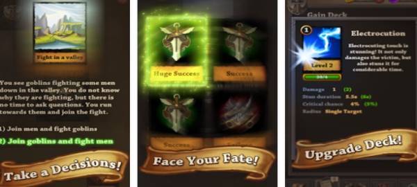 Gameplay screenshot from quest cards for Android