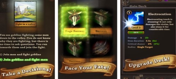Gameplay screenshot from quest cards for Android