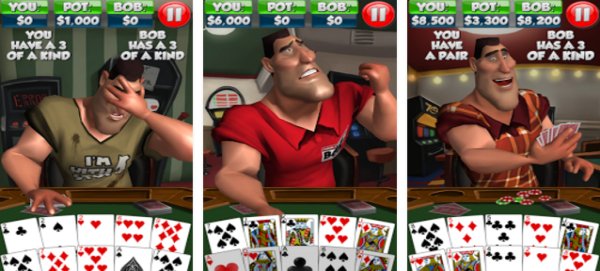 Gameplay screenshot from poker with bob for Android