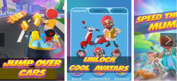 Gameplay screenshot from Rash Riders for Android