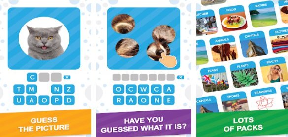 Gameplay screenshot from 101 pics photo quiz for Android
