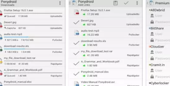 Gameplay screenshot from ponydroid download manager for Android