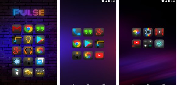 Gameplay screenshot from pulse icon pack for Android
