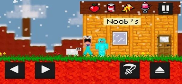 Gameplay screenshot from remastered noob vs pro vs hacker vs god for Android