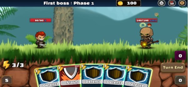 Gameplay screenshot from resistance deck builders for Android