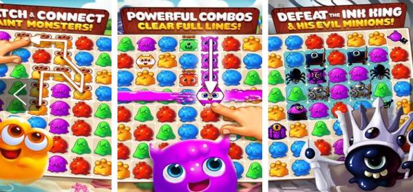 Gameplay screenshot from paint monsters for Android