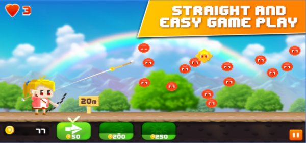 Gameplay screenshot from pixel archer king for Android