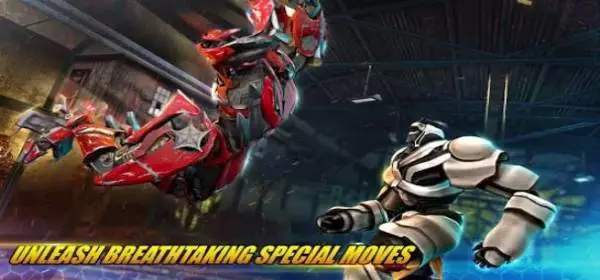 Gameplay screenshot from robot fighting games real transform ring fight 3d for Android