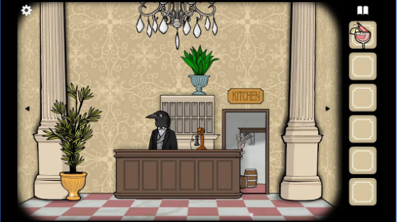 Gameplay screenshot from rusty lake hotel for Android