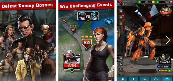 Gameplay screenshot from robot fighting iron kill for Android