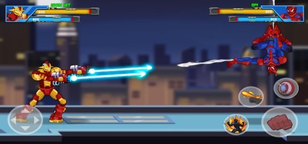 Gameplay screenshot from robot super hero premium for Android