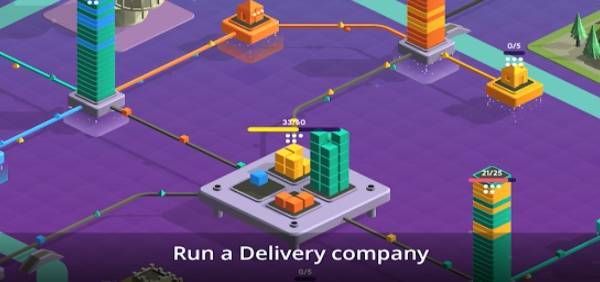 Gameplay screenshot from package inc for Android