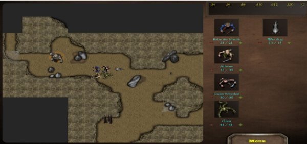 Gameplay screenshot from random dungeon and map generator for d and d 5e and pf 1 for Android
