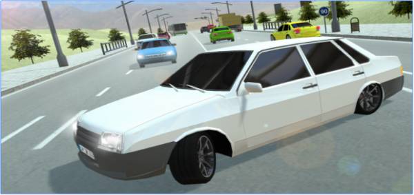 Gameplay screenshot from Russian Cars 99 and 9 in City for Android