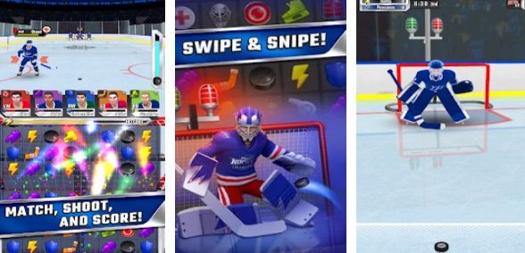 Gameplay screenshot from puzzle hockey for Android