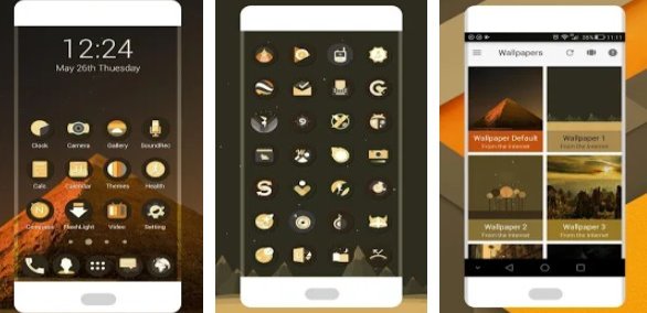 Gameplay screenshot from retro o icon pack for Android