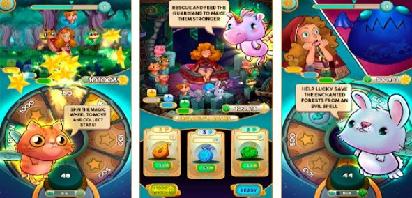 Gameplay screenshot from run lucky a fairy tale star for Android