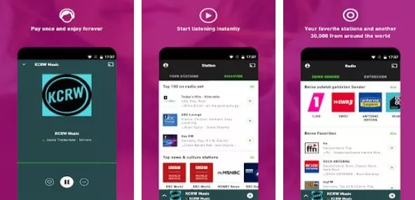 Gameplay screenshot from radio net prime for Android