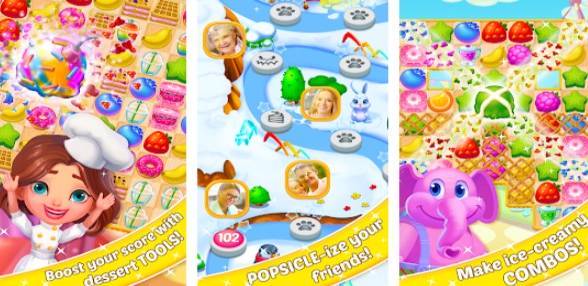 Gameplay screenshot from popsicle mix for Android