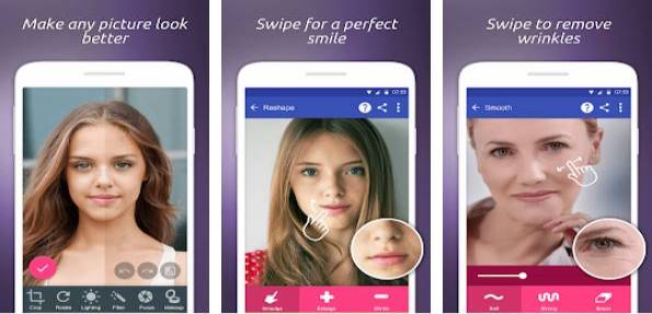 Gameplay screenshot from photo editor and perfect selfie for Android