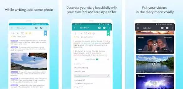 Gameplay screenshot from popdiary plus diary journal for Android