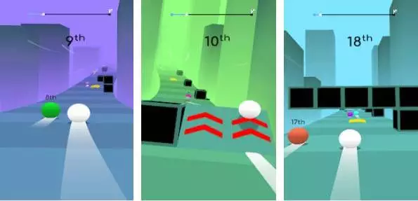 Gameplay screenshot from rushing balls for Android