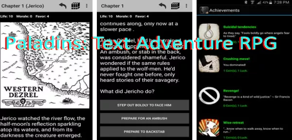 paladins text adventure rpg