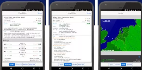 Gameplay screenshot from pilotweather for Android