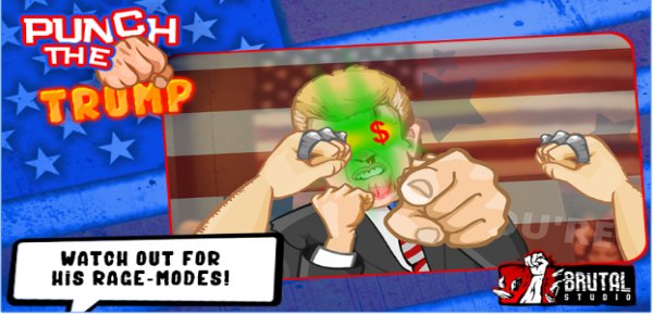 Gameplay screenshot from punch the trump for Android
