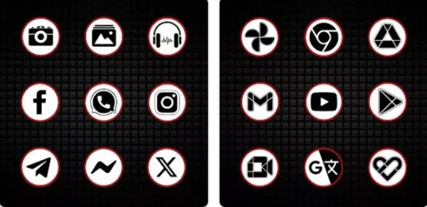 Gameplay screenshot from pixly professional icon pack for Android