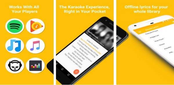 Gameplay screenshot from quicklyric instant lyrics for Android