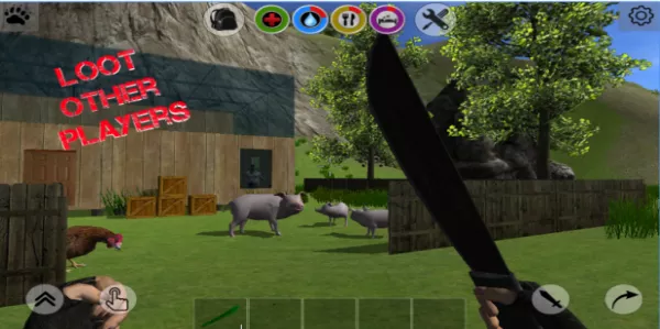 Gameplay screenshot from rusty island survival for Android