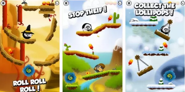Gameplay screenshot from roll in the hole for Android
