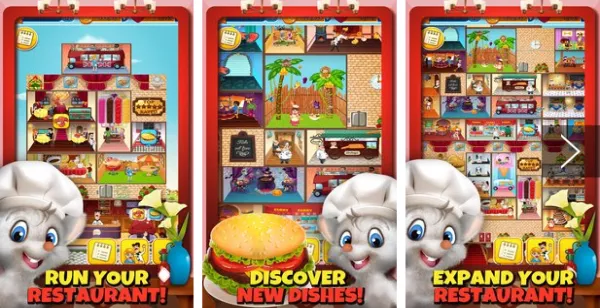 Gameplay screenshot from restaurant island kitchen chef for Android
