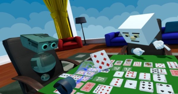 Gameplay screenshot from power solitaire vr for Android