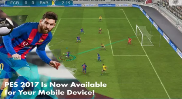 Gameplay screenshot from pes2017 pro evolution soccer for Android