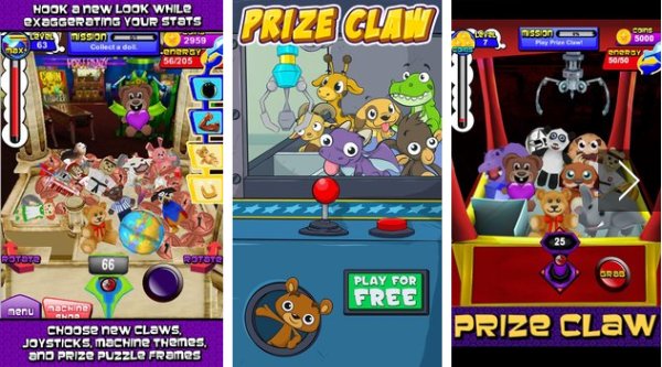 Gameplay screenshot from prize claw for Android