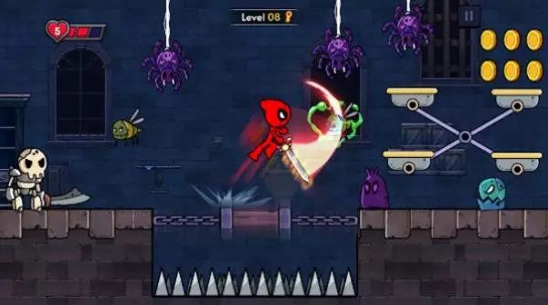 Gameplay screenshot from red stickman master for Android