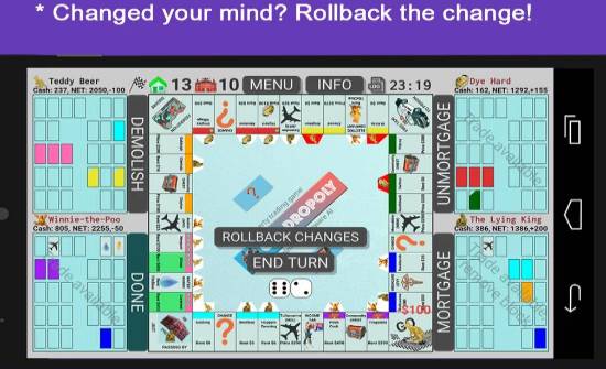 Gameplay screenshot from quadropoly pro for Android