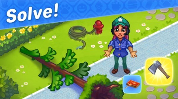 Gameplay screenshot from rescue dash time management game for Android