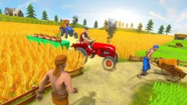 Gameplay screenshot from real tractor farmer simulator for Android