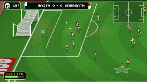 Gameplay screenshot from retro goal for Android