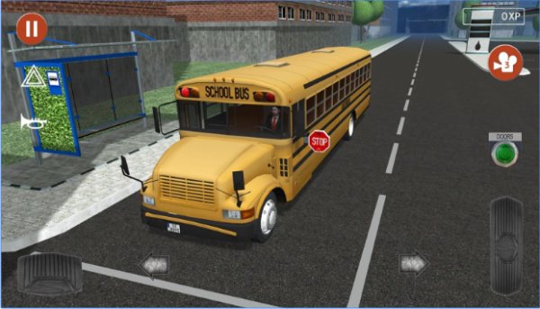 Gameplay screenshot from public transport simulator for Android