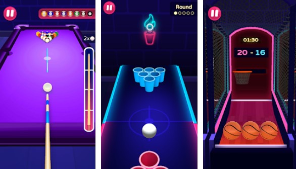 Gameplay screenshot from 2 player games bar for Android