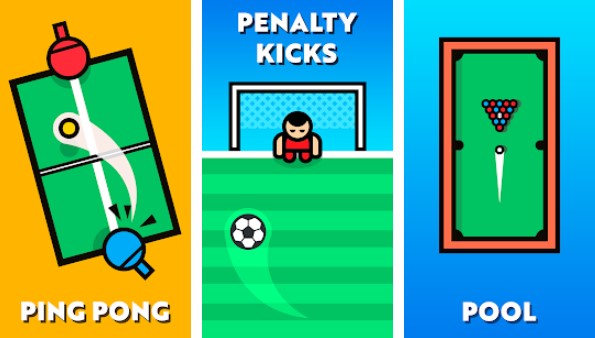 Gameplay screenshot from 2 player games the challenge for Android