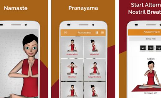 7pranayama yoga calma relaxar respiração meditação MOD APK Android