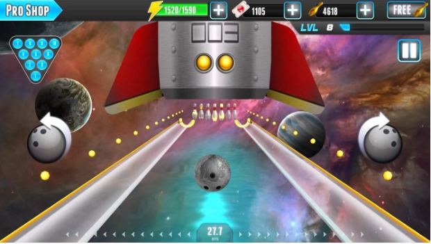 Gameplay screenshot from PBA Bowling Challenge for Android