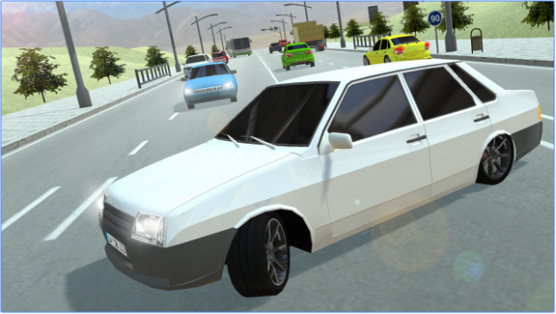 Gameplay screenshot from Russian Cars 99 and 9 in City for Android